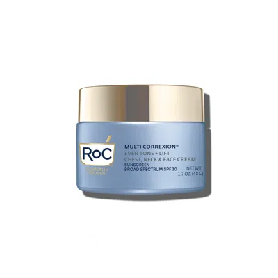 Roc Multi Correxion Even Tone + Lift Chest, Neck & Face Cream Spf 30 In Blue