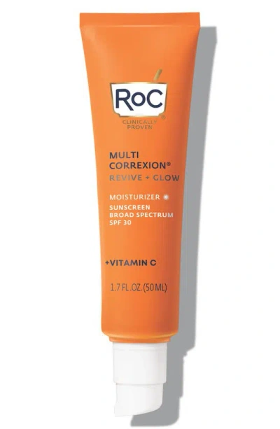 Roc Multi Correxion Revive + Glow Moisturizer Spf 30 In White