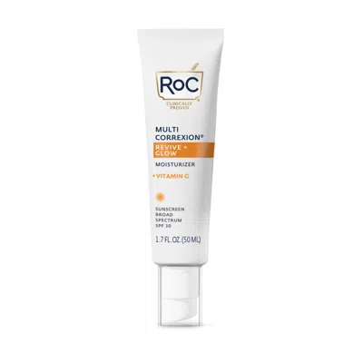 Roc Multi Correxion Revive + Glow Moisturizer Spf 30 In White