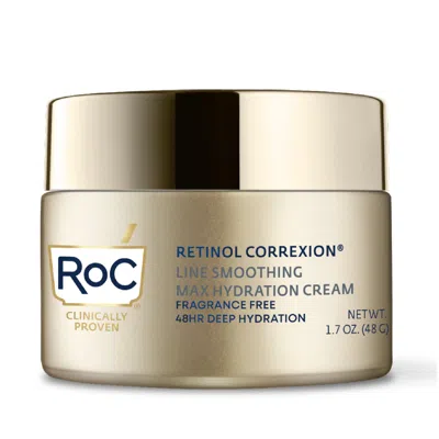 Roc Retinol Correxion Line Smoothing Max Hydration Cream Fragrance Free In Gold