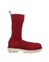 Rocco P . Woman Knee Boots Red Size 7 Textile Fibers In Red