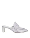 Rocco P . Woman Mules & Clogs Lilac Size 7 Soft Leather In Purple