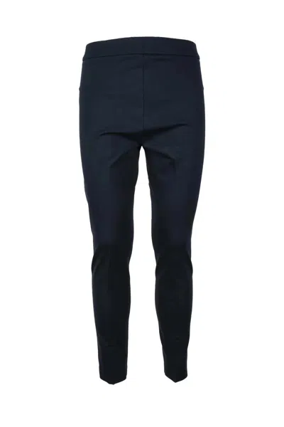 Rocco Ragni Viscose Stretch Trousers - Blue In Black