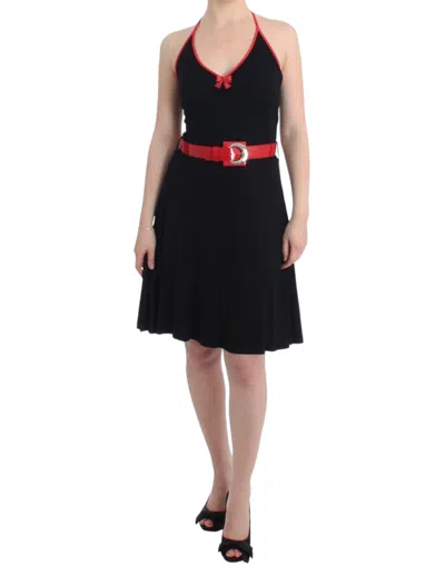 Roccobarocco Belted Palladio Women's Dress In Black