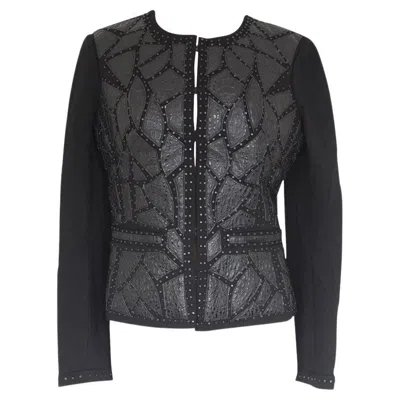 Pre-owned Roccobarocco Jacket Size 42 In Black