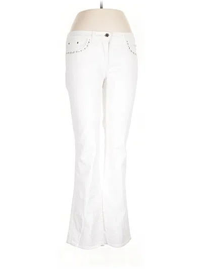 Pre-owned Roccobarocco Jeans In Ivory