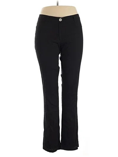 Pre-owned Roccobarocco Jeggings In Black