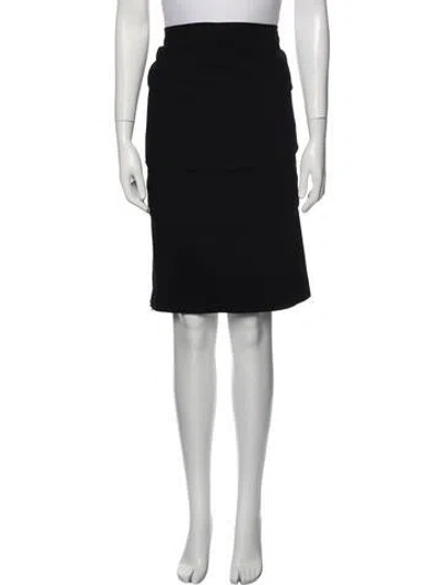 Pre-owned Roccobarocco Knee-length Skirt In Black