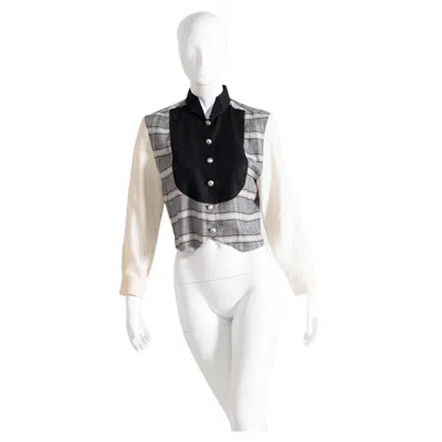 Pre-owned Roccobarocco Vintage Elegant Shirt In Gray