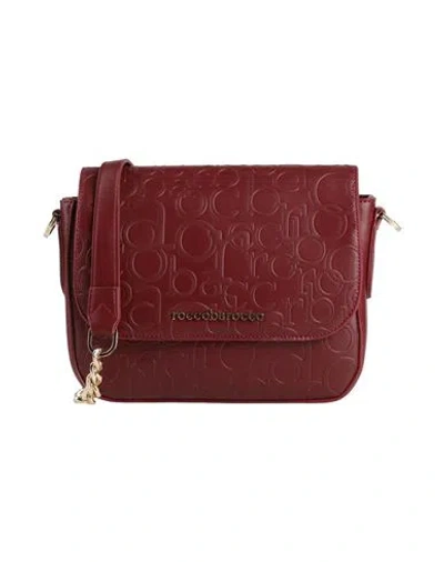 Roccobarocco Woman Cross-body Bag Burgundy Size - Textile Fibers In Red