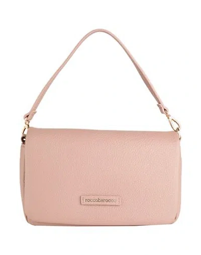 Roccobarocco Woman Handbag Antique Rose Size - Textile Fibers In Pink