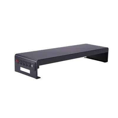 Rocelco 30" Premium Dual Monitor Stand With Power & Usb, Black