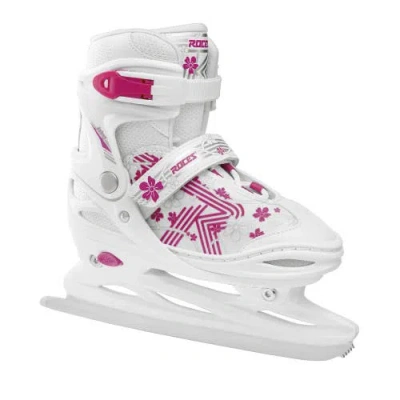 Roces Jokey 3.0 Adjustable Girls Ice Skates In White