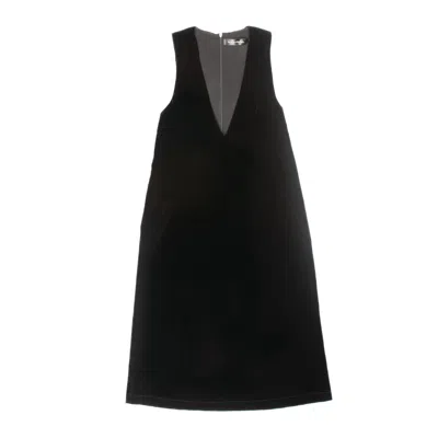 Roch Perel Women's Black Signature V Velvet Dress