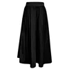 Roch Perel Women's Black Taffeta And Knit Circle Skirt In Black