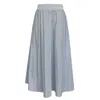 Roch Perel Women's Blue Taffeta And Knit Circle Skirt In Blue