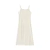 Roch Perel Women's Neutrals Ivory Satin Aline Slip Dress In White