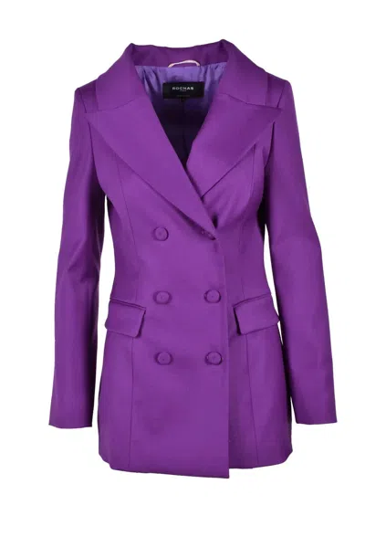 Rochas Blazer Jacket - Purple