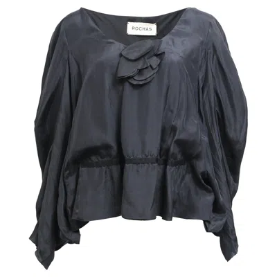 Rochas Blouse In Black Silk