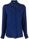 Rochas Classic Shirt In Blue