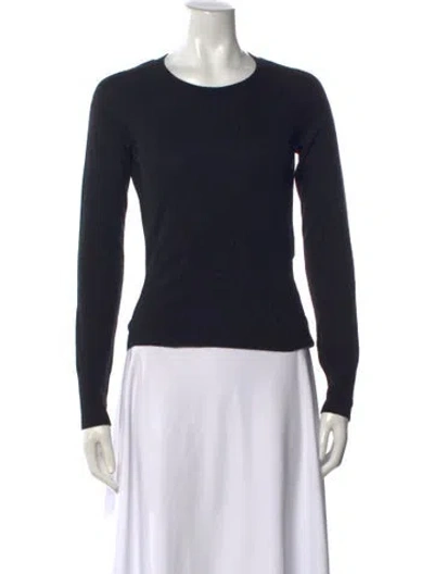 Pre-owned Rochas Cashmere Crew Neck Sweater In Black