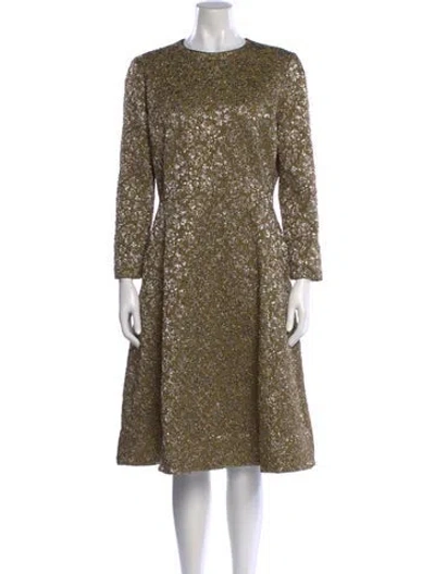 Pre-owned Rochas Crew Neck Knee-length Dress In Multi