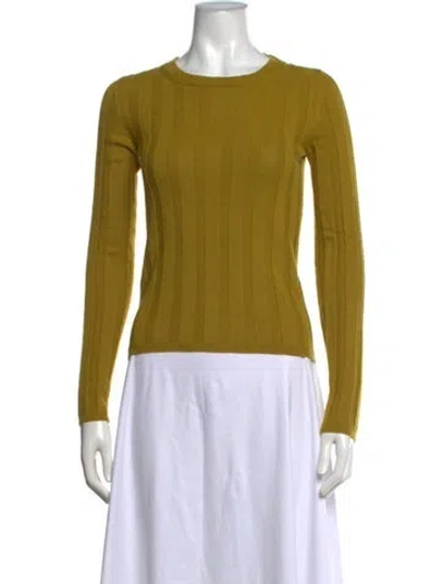 Pre-owned Rochas Crew Neck Sweater In Green