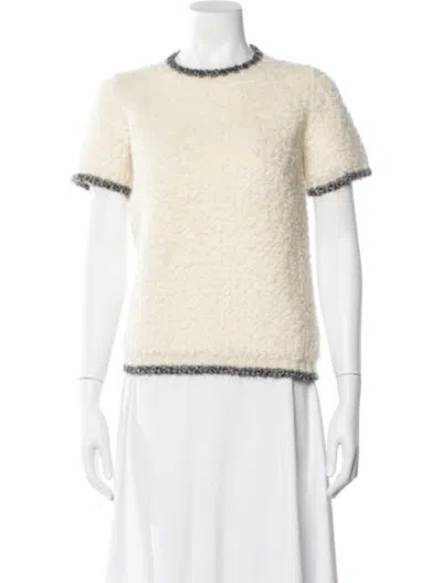Pre-owned Rochas Crew Neck Sweater In Yellow