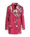 Rochas Floral Pattern Blazer Jacket In Red