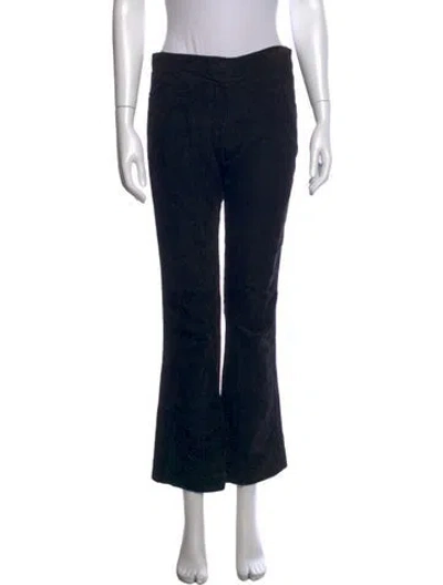 Pre-owned Rochas Flared Pants In Black