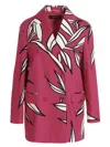 Rochas Floral Pattern Blazer Jacket In Pink