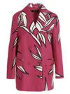 Rochas Floral Pattern Blazer Jacket In Purple