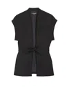 Rochas Jacket Caviar Black In Black