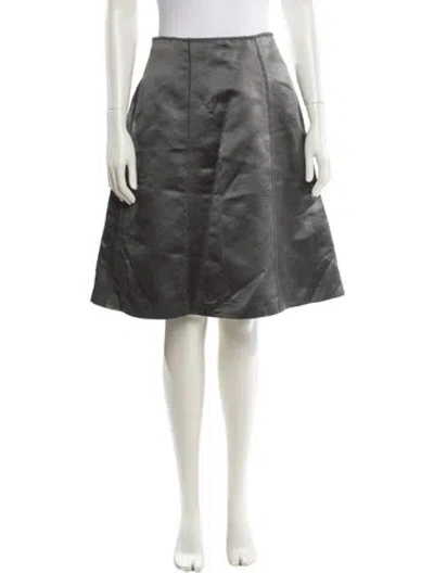 Pre-owned Rochas Knee-length Skirt In Gray