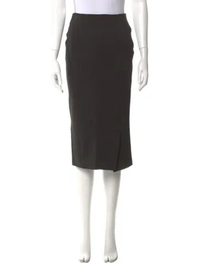 Pre-owned Rochas Knee-length Skirt In Gray