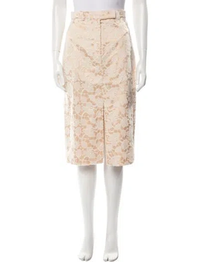 Pre-owned Rochas Knee-length Skirt W/ Tags In Neutral