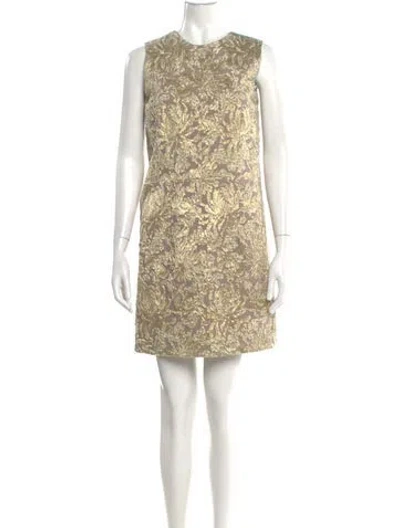 Pre-owned Rochas Lace Pattern Mini Dress