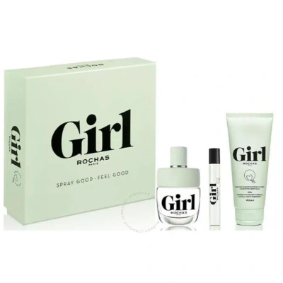 Rochas Ladies Girl Gift Set Fragrances 3386460124287 In White