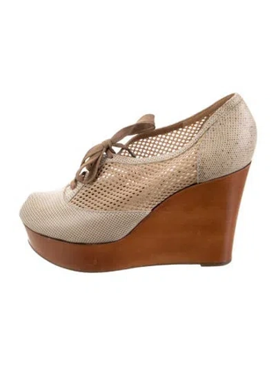 Pre-owned Rochas Leather Animal Print Pumps In Brown