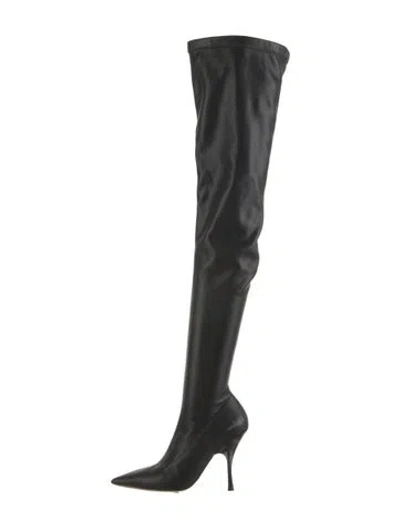 Pre-owned Rochas Leather Boots In Black
