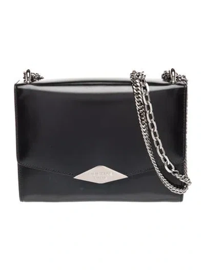 Pre-owned Rochas Leather Crossbody Bag In Black