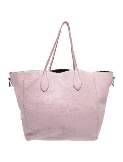 Pre-owned Rochas Leather Tote In Pink