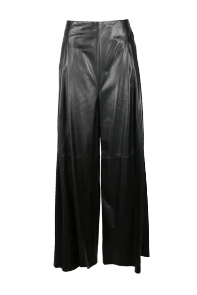 Rochas Leather Trousers - Black