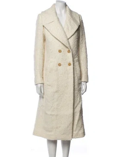 Pre-owned Rochas Linen Coat In Neutrals