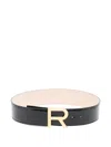 Rochas Logo-buckle Belt In Black