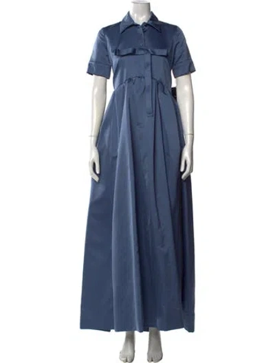 Pre-owned Rochas Long Dress In Blue