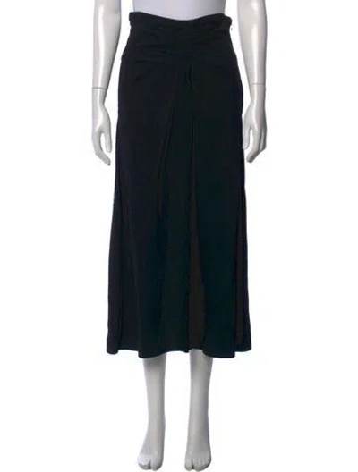 Pre-owned Rochas Long Skirt In Black