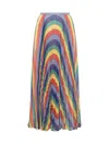 Rochas Skirt In Multicolor Polyester In Multicolor