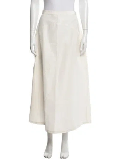 Pre-owned Rochas Long Skirt In Neutrals
