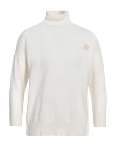 Rochas Man Turtleneck Ivory Size Xs Cashmere In White
